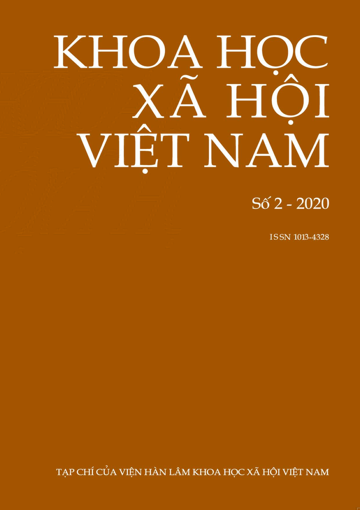 Khoa học xã hội Việt Nam. Số 2 - 2020